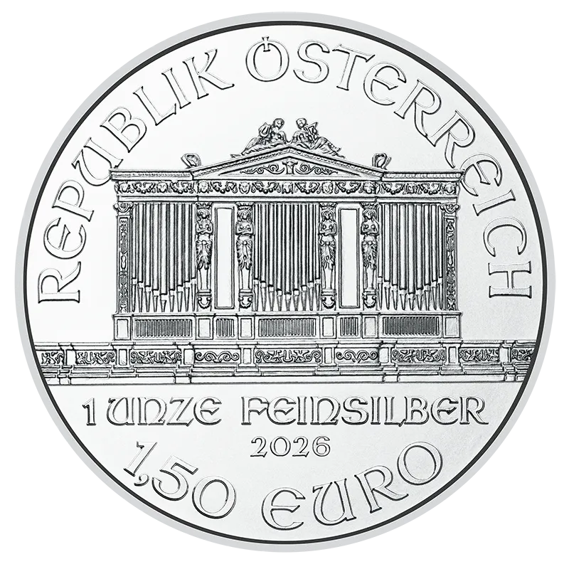 1 uncia Bécsi Filharmonikusok ezüst érme (BU)